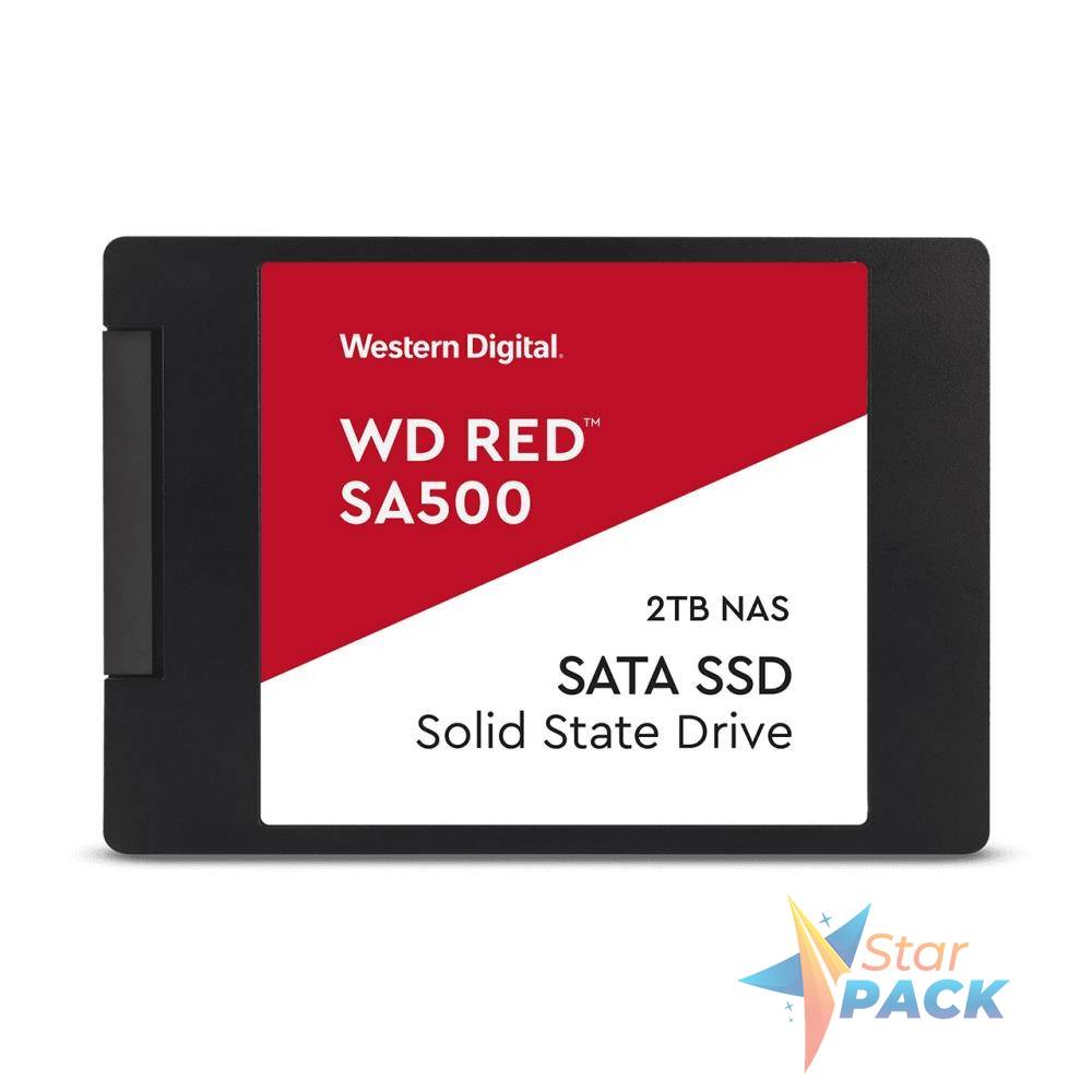 SSD WD, Red, 2 TB, 2.5 inch, S-ATA 3, 3D Nand, R/W: 560 M/530 MB/s