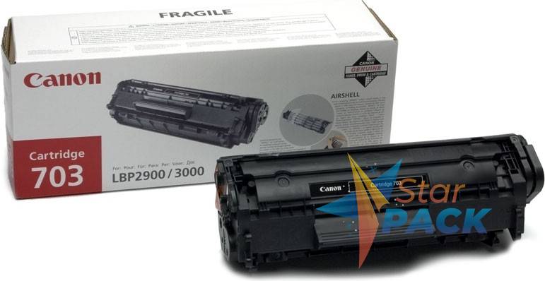 Toner Original Canon Black, CRG-703, pentru MF-6530|MF-6540|MF-6550|MF-6560|MF-6580, 2.5K