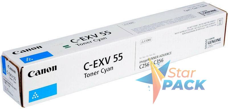 Toner Original Canon Cyan, EXV55C, pentru IR C256|IR C257|IR C356|IR C357, 18K