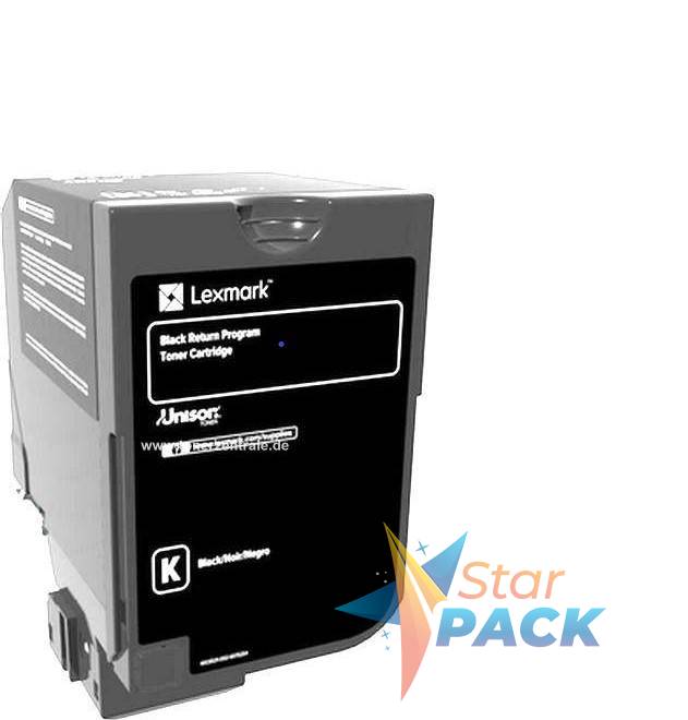 Toner Original Lexmark Black pentru CS727|CX727|CS728, 13K