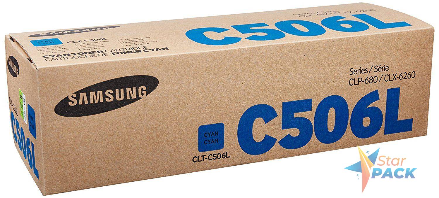Toner Original Samsung Cyan, C506L, pentru CLP-680ND CLX-6260|, 3.5K