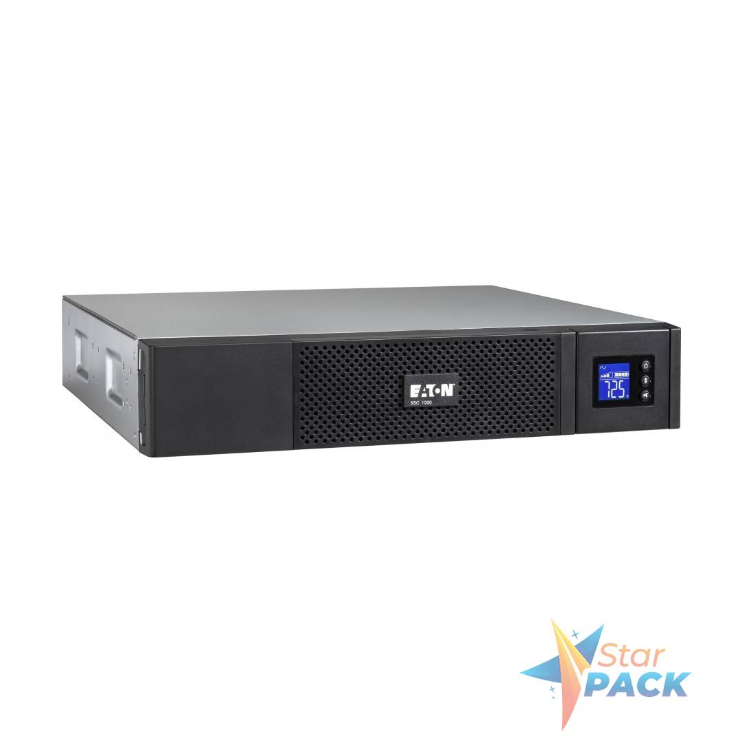 UPS Eaton, Line int., Rack, 1050 W, AVR, IEC x 8, display LCD, back-up 1 - 10 min.