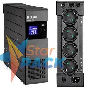 UPS Eaton PRO 850, Line int., Tower/rack, 510 W, AVR, Schuko x 3, display LCD, back-up 1 - 10 min.