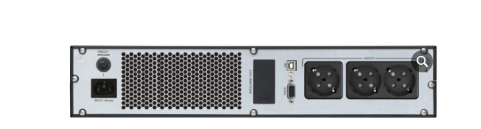 UPS FORTRON Online cu Sinusoida Pura, rack,  1000VA/  900W, AVR, 3 x socket Schuko, display LCD, 2 x baterie 12V/9Ah, USB, RS232, dubla conversie, rack 2U,Champ 1K Rack