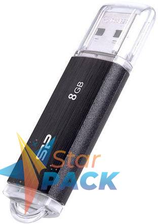USB Flash Drive SP, Ultima U02, 2.0, 8GB, Negru