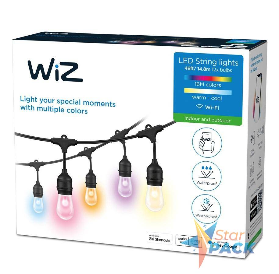 WiZ 14.8M STRING LIGHTS EU TYPE C IP65