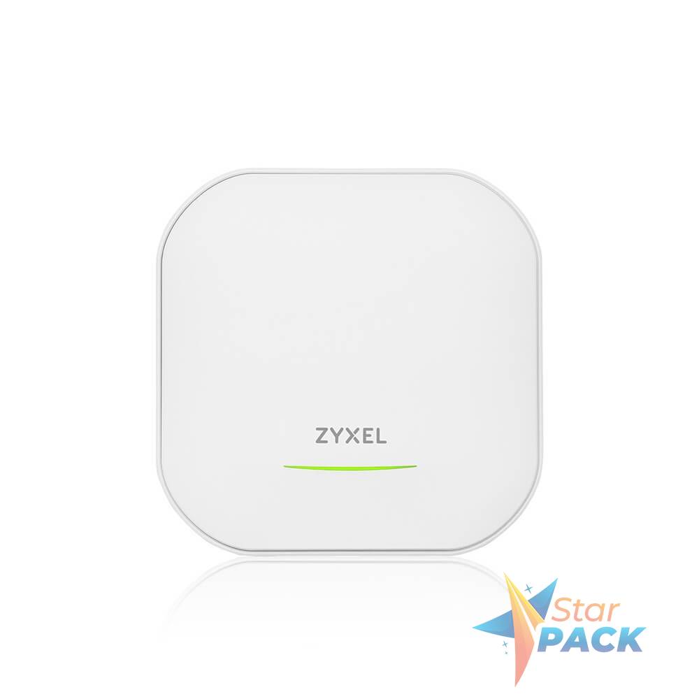 ZYXEL Access Point 802.11ax WiFI 6E Dual Radio Viteza transfer max 5 Gbps POE Porturi 1 LAN 2.5 Gbps,  1 LAN Gigabit  Antene 5 dBi, 6 dBi MU-MIMO Nebula Flex 21 W