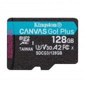 128GB microSDXC Canvas Go Plus 170R A2 U3 V30 Single Pack w/o ADP