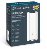 ACCESS POINT TP-LINK wireless AX3000 Mbps dual band WiFi 6 Access Point, 1 x 10/100/1000 Mbps Ethernet Ports