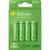 Acumulatori GP Batteries, ReCyko 2600mAh AA 1.2V NiMH, paper box 4 buc. 