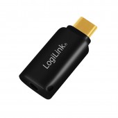 ADAPTOR audio LOGILINK USB-C la 3.5 mm jack, black