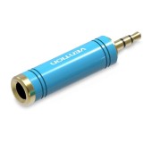 Adaptor audio Vention, Jack 6.35mm la Jack 3.5mm, conectori auriti, albastru