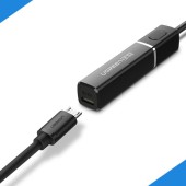 ADAPTOR Bluetooth audio Ugreen, CM107 acumulator inclus, 1 x jack 3.5mm,convertor audio wireless,versiune bluetooth 5.0 A2DP, negru - 6957303847617