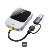 ADAPTOR CARPLAY wireless Baseus SafeJourney, transforma conexiunea Apple carplay cu fir in wireless, BT 5.0, conexiune auto USB Type-C sau USB  - 6932172662851
