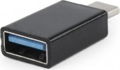 ADAPTOR GEMBIRD, pt. smartphone, USB 3.0 Type-C la USB 3.0, negru