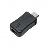 ADAPTOR LOGILINK, pt. smartphone, USB 2.0, Micro-USB la Mini-USB, negru
