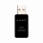 ADAPTOR RETEA GEMBIRD , extern, USB 3.0, suporta pana la 802.11ac 1300 Mbps, 2.4 GHz + 5 GHz