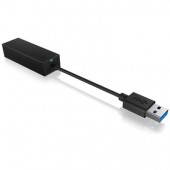 ADAPTOR RETEA Icy Box USB 3.2 la Gigabit RJ-45, plastic, negru, 