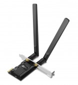 ADAPTOR RETEA TP-LINK AX1800, extern wireless 2.4 GHz | 5 GHz, PCI-E port, 1800 Mbps, WI-FI 6 si Bluetooth 5.2, antena externa x 2