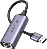 ADAPTOR RETEA Ugreen, CM648 USB 3.0 to 2.5G RJ-45 LAN Adapter, LED, metalic, gri - 6941876220519