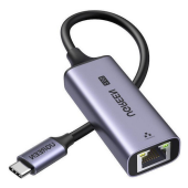 ADAPTOR RETEA Ugreen, CM648 USB Type-C to 2.5G RJ-45 LAN Adapter, LED, metalic, gri - 6941876220526