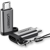 ADAPTOR Ugreen, US282, USB Type-C la micro USB, gri - 6957303855902