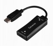 ADAPTOR video GEMBIRD, adaptor HDMI la DisplayPort, 15cm, rezolutie maxima 4K la 30Hz, negru