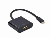 ADAPTOR video GEMBIRD, adaptor USB-C Type-C la HDMI, 15cm, rezolutie maxima 4K la 30Hz, negru