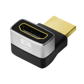 ADAPTOR video LOGILINK, HDMI la HDMI, conectori auriti, rezolutie maxima 8K la 60 Hz, 270 grade, negru-gri