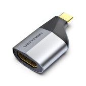 Adaptor video Vention, USB-C la HDMI, OTG, rezolutie 4K la 60Hz, gri,  - 6922794742529