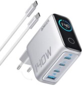 Alimentator retea Anker, 140W, fast charge, 3 x USB-C, 1 x USB-A, argintiu,  - 0194644289607
