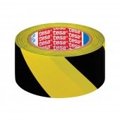Banda adeziva de marcare, negru/galben, 50 mm x 33 m, Tesa