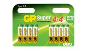 Baterie GP Batteries, Super Alcalina AA 1.5V alcalina, blister 8 buc. 
