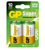 Baterie GP Batteries, Super Alcalina D 1.5V alcalina, blister 2 buc. 