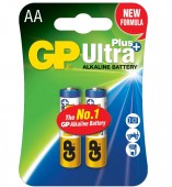 Baterie GP Batteries, Ultra+ Alcalina AA 1.5V alcalina, blister 2 buc. 