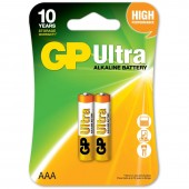 Baterie GP Batteries, Ultra Alcalina AAA 1.5V alcalina, blister 2 buc. 