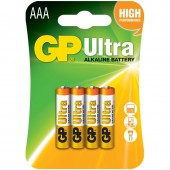 Baterie GP Batteries, Ultra Alcalina AAA 1.5V alcalina, blister 4 buc. 