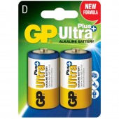 Baterie GP Batteries, Ultra+ Alcalina D 1.5V alcalina, blister 2 buc. 