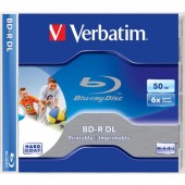 BD-R DL VERBATIM 50GB, viteza 6x, 1 buc, Jewel Case, printabil