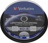 BD-R VERBATIM  25GB, viteza 4x, 10 buc, spindle, printabil, 