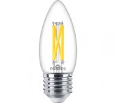 BEC LED Philips, soclu E27, putere 3.4W, forma lumanare, lumina alb calda, alimentare 220 - 240 V