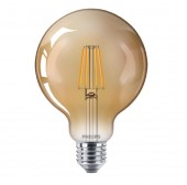 BEC LED Philips, soclu E27, putere 4W, forma sferic, lumina alb calda, alimentare 220 - 240 V