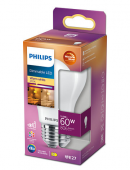 BEC LED Philips, soclu E27, putere 9 W, forma clasic, lumina alb calda, alimentare 220 - 240 V