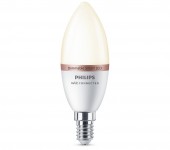 BEC smart LED Philips, soclu E14, putere 4.9 W, forma lumanare, lumina alb rece, alimentare 220 - 240 V