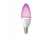 BEC smart LED Philips, soclu E14, putere 5.3W, forma lumanare, lumina multicolora, alimentare 220 - 240 V