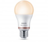 BEC smart LED Philips, soclu E27, putere 8 W, forma clasic, lumina alb calda alb rece, alimentare 220 - 240 V