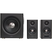 BOXE EDIFIER 2.1, RMS: 150W, bluetooth v6.0, telecomanda wireless, volum, bass, treble, Coax/Optical/LineIn/USB-C/HDMI eARC, brown, x