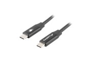 Cable length: 1 m. Connector 1: USB C, Connector 2: USB C, USB version: USB 2.0, Maximum data transfer rate: 0.48 Gbit/s, Connector contacts plating: Gold, Product colour: Black