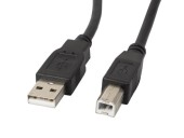 Cable length: 5 m. Connector 1: USB A, Connector 2: USB B, USB version: USB 2.0, Maximum data transfer rate: 0.48 Gbit/s, Connector contacts plating: Gold, Product colour: Black