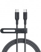 Cablu alimentare si date Anker, USB Type-C la USB Type-C, 1.8m 140W, invelis nylon bio, negru,  - 0194644126629